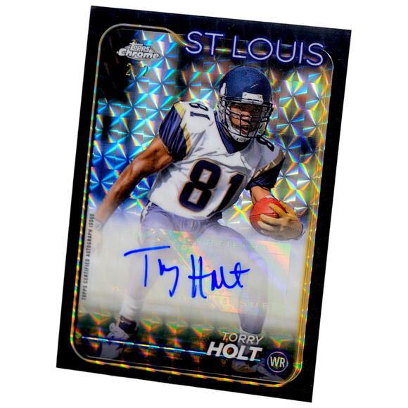 2024 Topps Chrome Black Geometric Autographs #BA-THO Torry Holt /2 St Louis Rams - Picture 5 of 13